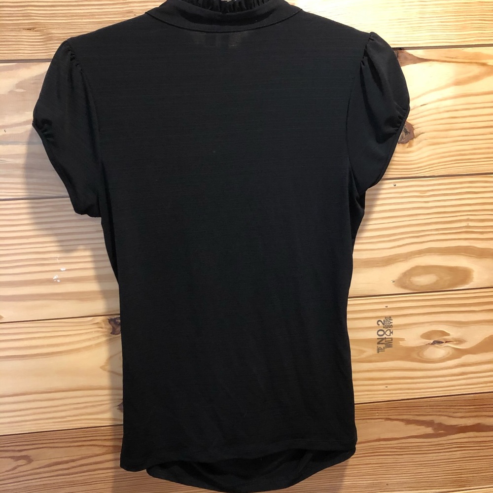 HeartSoul Black Ruffle Blouse - Picture 2 of 4